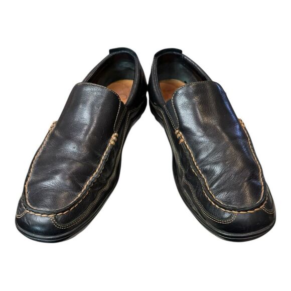 Cole Haan Men\'s C03557 Tucker Dark Brown Venetian Leather Slip-on Loafers 10 main image 4